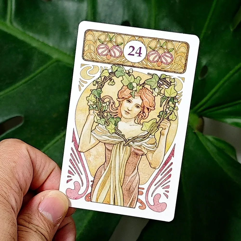 Art Nouveau Lenormand Deck Oracle 9*6cm 36 Pcs Lenormand Cards In Perfect Art Nouveau Style — image 3