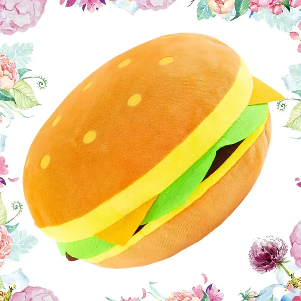30Cm Hamburger Throw Pillow Creative Simulation Cushion for Sofa Bedroom Car Office Decorative Cushion Soft Comfortable Gift — image 3
