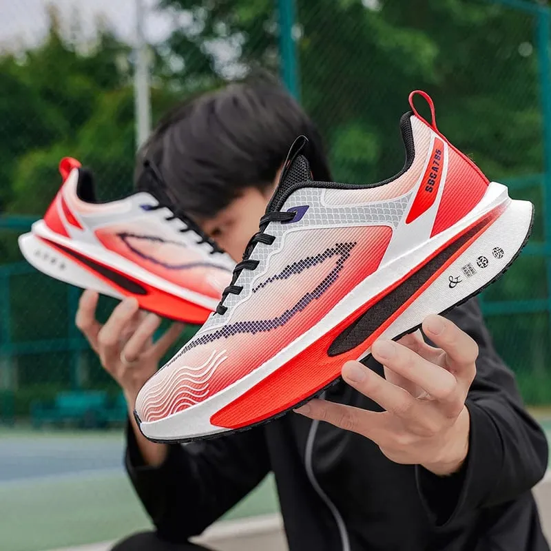 Marathon Men Sports Speciality Running Shoes Carbon Board Breathable Lightweight Women's Comfortable Athletic Nonskid Sneakers — image 6