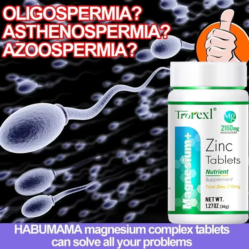 Best Magnesium Zinc Supplement 60 Tablets Increase vitality Immune Health
