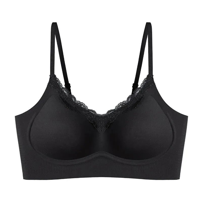 Women's lingerie for small busts enhancing and enlarging the appearance of flat chest thickened seamless design gathering sid
