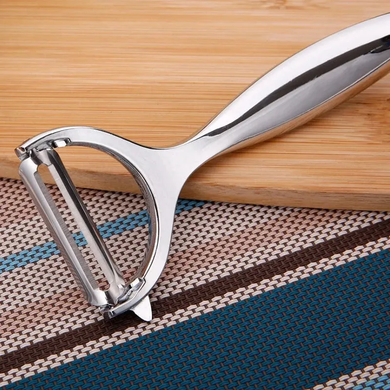 Stainless Steel Fruit Vegetable Tools Vegetable Peeler Potato Peeler Kitchen Accessories Non-slip Handle SGGJ001 — image 6