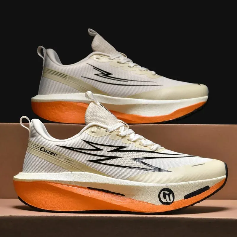 Men Running Shoes Carbon Board Speciality Marathon Sports Breathable Lightweight Women's Comfortable Athletic Leisure Sneakers — image 3