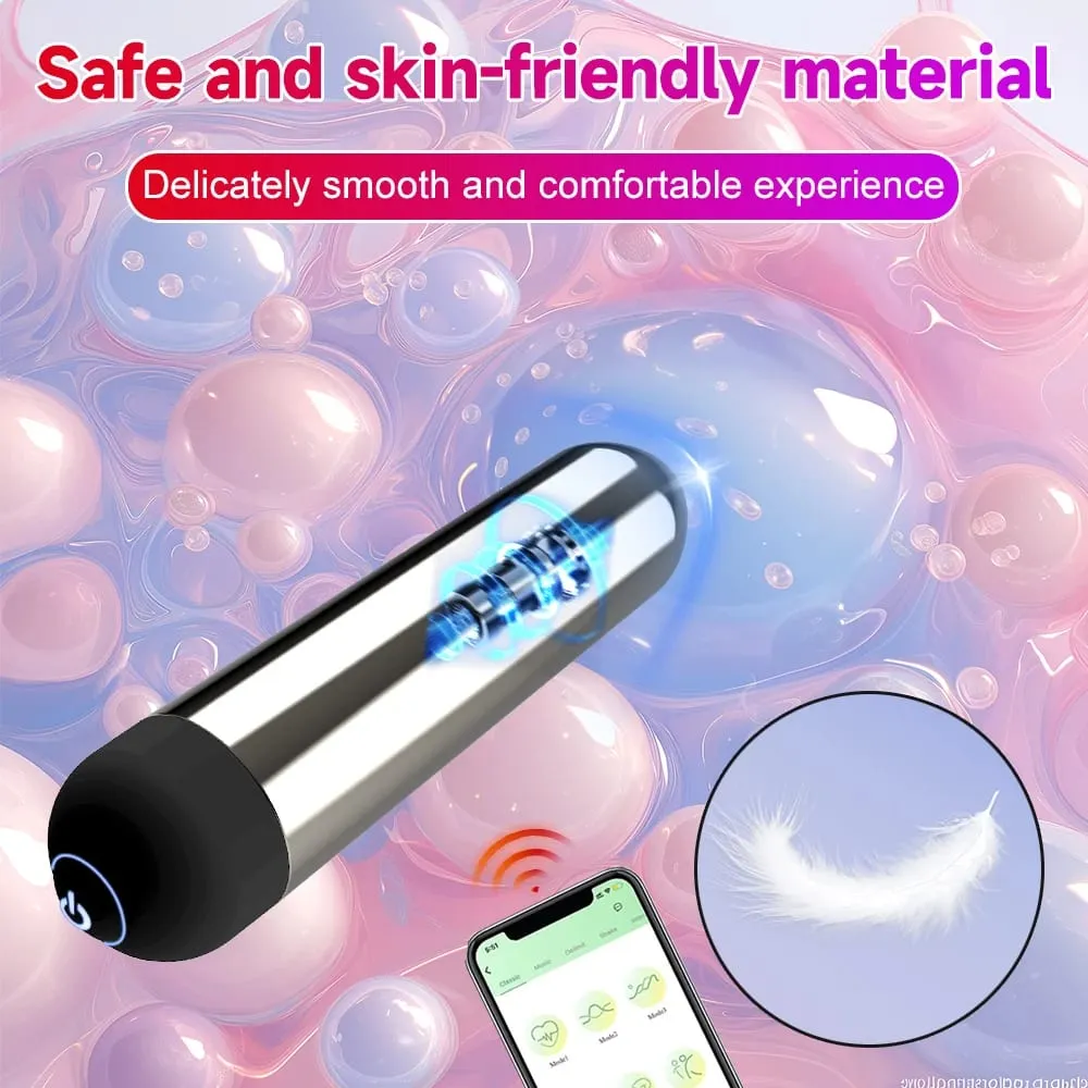 強大的子彈振動器 APP 藍牙控制陰蒂 G 點刺激按摩器迷你肛門陰部刺激器女式性玩具 — image 2