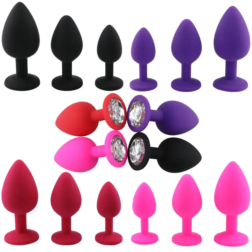 S/M/L Soft silikonový anální kolík Mini Erotický anální kolík Sexuální hračka pro začátečníky Muži Ženy Gay páry Stimulátor prostaty Anální sexuální hračka