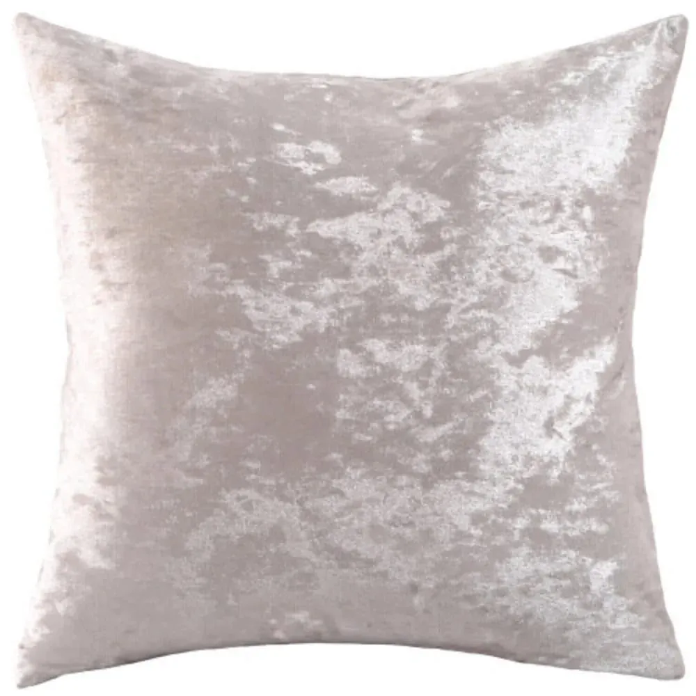Ice Velvet Solid Color Cushion Cover 18x18 Inch Crushed Velvet Shiny Throw Pillowcase for Living Room Sofa Home Decor