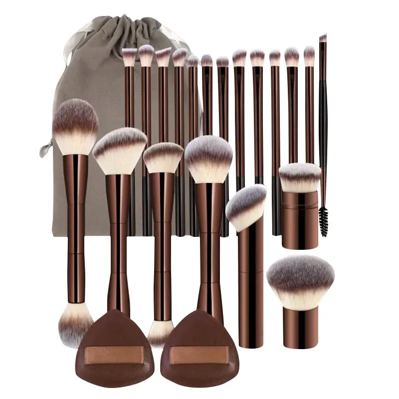 Professional Makeup Brush Double Head Foundation Powder Concealer Makeup Brush Soft Fiber Hair Cosmetic Beauty Tools