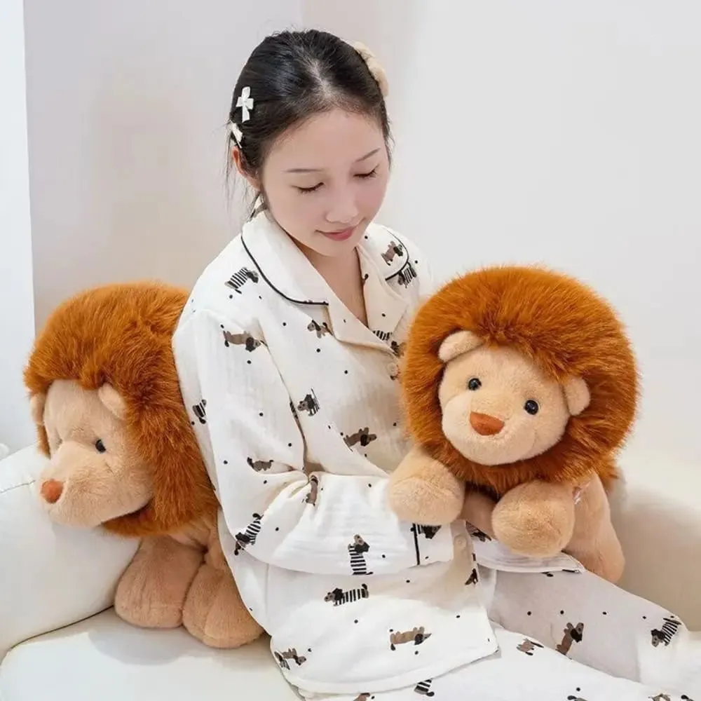 Creative Gift Soft Lion Stuffed Animal Plush Pillow Emotional Support Cute Plush Toy 15.8inch Stuffed Toys