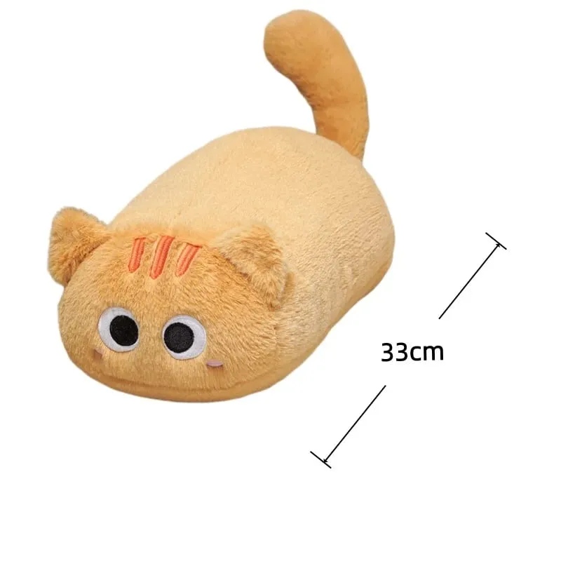 33cm Cat Plush Cushion Adorably Cat Stuffed Pillow Kawaii Throw Pillow Home Decor Toys Soft Sofa Cushion Creative Birthday Gift