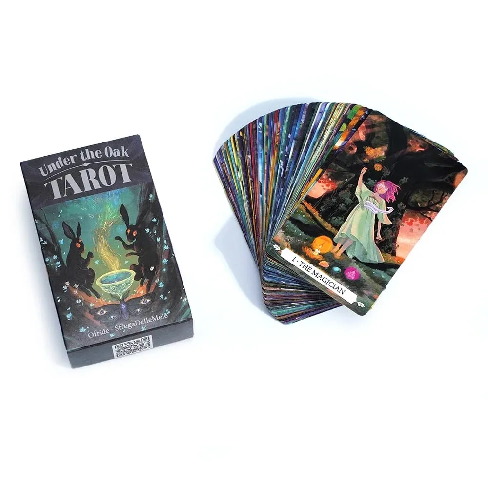 Under The Oak 78pcs Tarot Cards Tarot Deck Unique Divination Board Playing Game Combining Fact & Fiction for Insightful Readings
