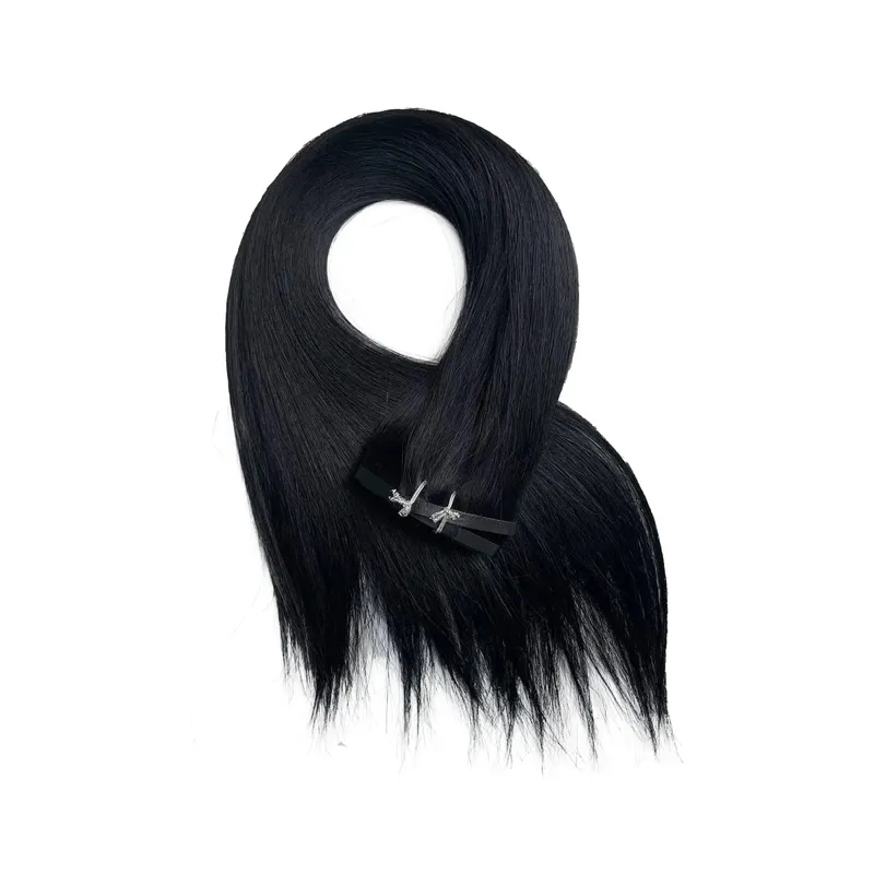160g Thick PU Clip in Human Hair Extensions Seamless Weft Tape Clip on for Thick Raw Hair Invisible Hair Extensions