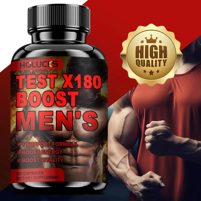Test X180 Ignite Total Testosterone Booster for Men with Fenugreek Seed Build Lean Muscle Improve Energy & Performance