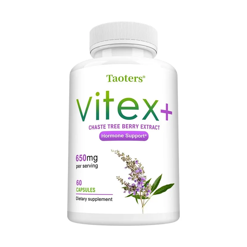 Suplemento herbario completo del extracto de la baya de Vitex para la menopausia de las mujeres mejora la piel regula el estado de ánimo promueve el sueño sin OGM