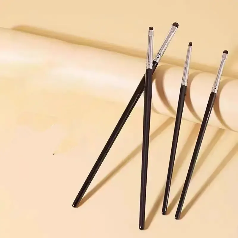 4/6Pcs Undereye Smudge Brushes Soft Eyeliner Brush Perfect Eye Makeup Tools Eye Detail Brushes Set Horse Hair Eyeshadow Brushes