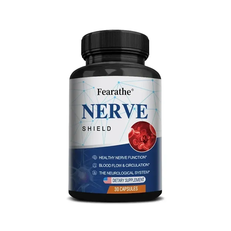 Nerve Support Supplement - B Vitamins Supports Nerve & Brain Function Neurotransmitters Blood Circulation & Joint Health
