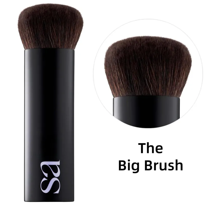 The Double Brush Soft Synthetic Hair Dual-ended Makeup Brush for Slip Tint Concealer Glow Sculpt and Dew Blush