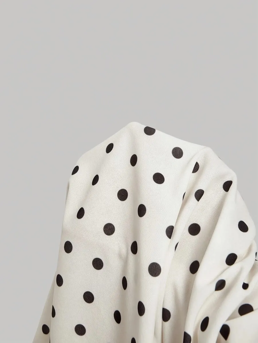 Ladies Summer Halter Mini Dress Polka Dot Pattern Graduation Ceremony Music Festival Dance Party Vacation Suitable — image 4