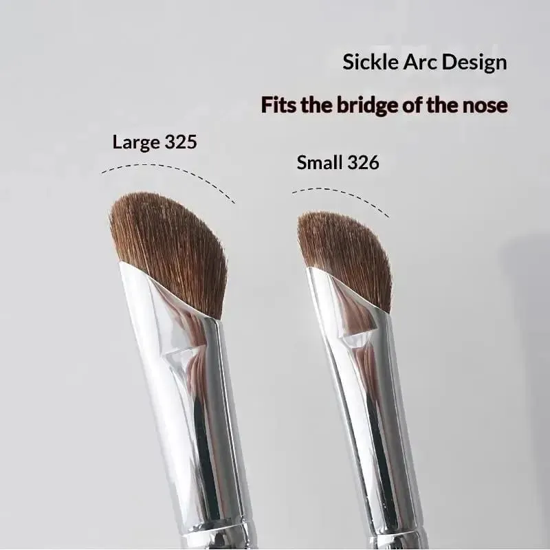 Nose Contour Brush Flat Nose Contour Brush Angled Contour Makeup Brush Natural Hair Angled Contour Shadow Smudge Makeup Brushes