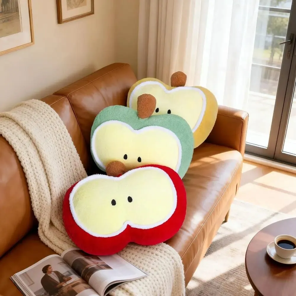 Creative Plush Fruit Doll Pillow Soft Stuffed Sleeping Cushion Office Seat Cushion For Living Room Sofa Bed