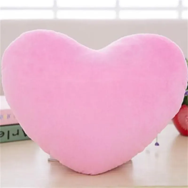 Heart Plush Toys Valentines Day Soft Pillow Kawaii Toy Lovely Gift for Birthday Home Decorative Soft Stuffed Pillow