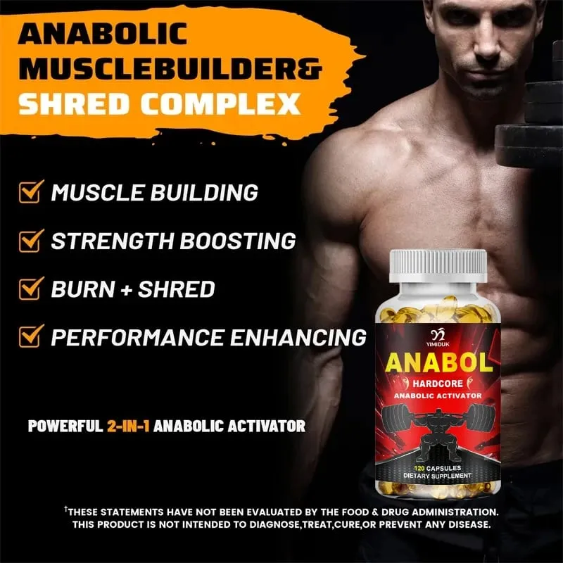 Buy 1 Get 1 Free! Anabol Hardcore Supplement for Muscle Growth Improved Endurance Stress and Mood Relief and Overall Health — image 5