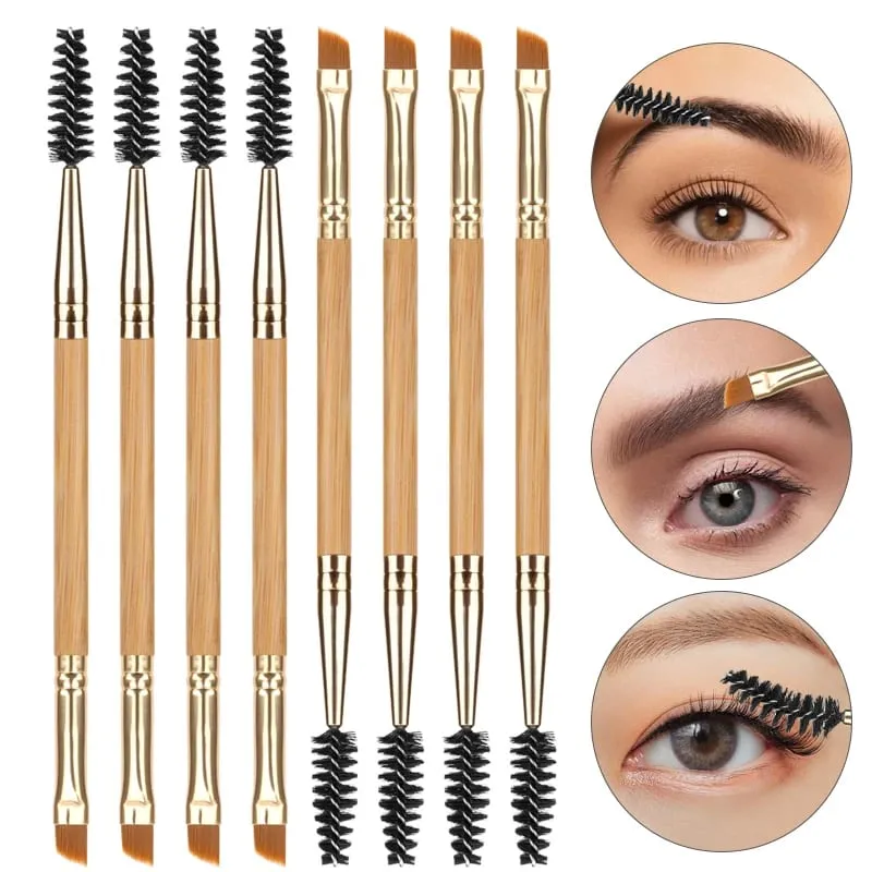 5 Pcs Eyeshadow Makeup Brushes Professional Double Ended Eyebrow Brush Comb For Women Cosmetic Beauty Make Up Tools — image 1