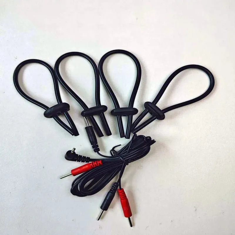 Taser Electric Shocker Ring Men Masturbate Stimulate Penis Erection Sex Toy on Gay E-stim Massage Bondage Penis Scrotum Cockring