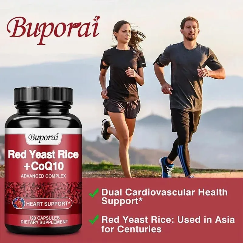 Red Yeast Rice with CoQ10 Supplement - Antioxidant Support for Energy and Heart HealthSupplementsSupplements
