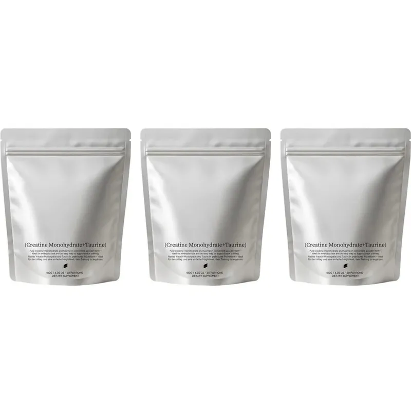 Creatine Monohydrate + Taurine Powder for Daily Sports Physical State Support Fine Quick Dissolving Mix 180g (30 Portions)