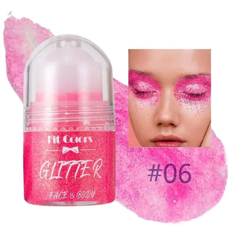Sparkling Sequins Glitter Gel Face Body Eye Painting Shine Liquid White Silvery Pearl Gloss Eye Brighten Stage Makeup Decoration