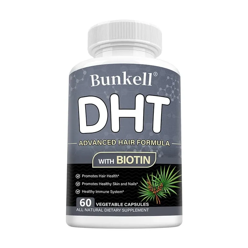 DHT Blocker Premium Hair Care Formula with Biotin Supplement Support Healthy Hair Skin and Nails Promote Immune System — image 9