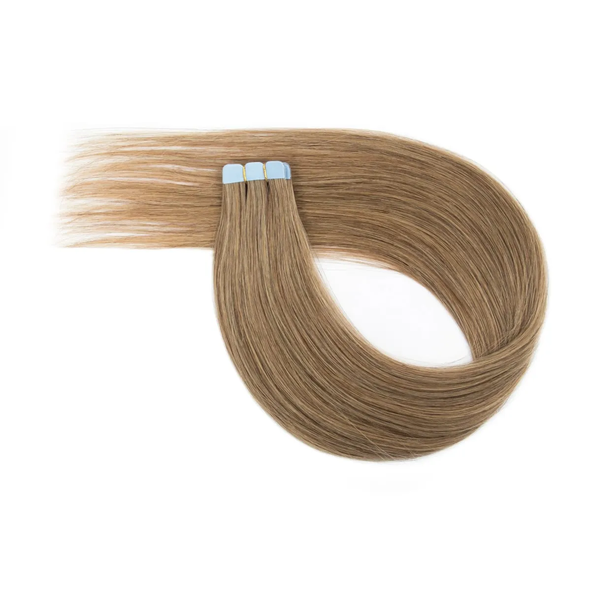 Multi Color Mini Skin Tape In Human Hair Extensions 10 Pieces 12 Inch To 20 Inch Multiple Color Options Remy Hair Natural Comfortable Wear for Women Thickening And Lengthening — image 12