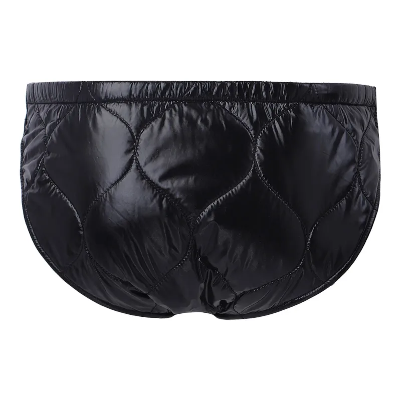 Mens Warm Padded Diaper Cover Briefs Elastic Waistband Quilted Puffer Underwear Underpants for Adaptive Special Needs Clothing — image 3