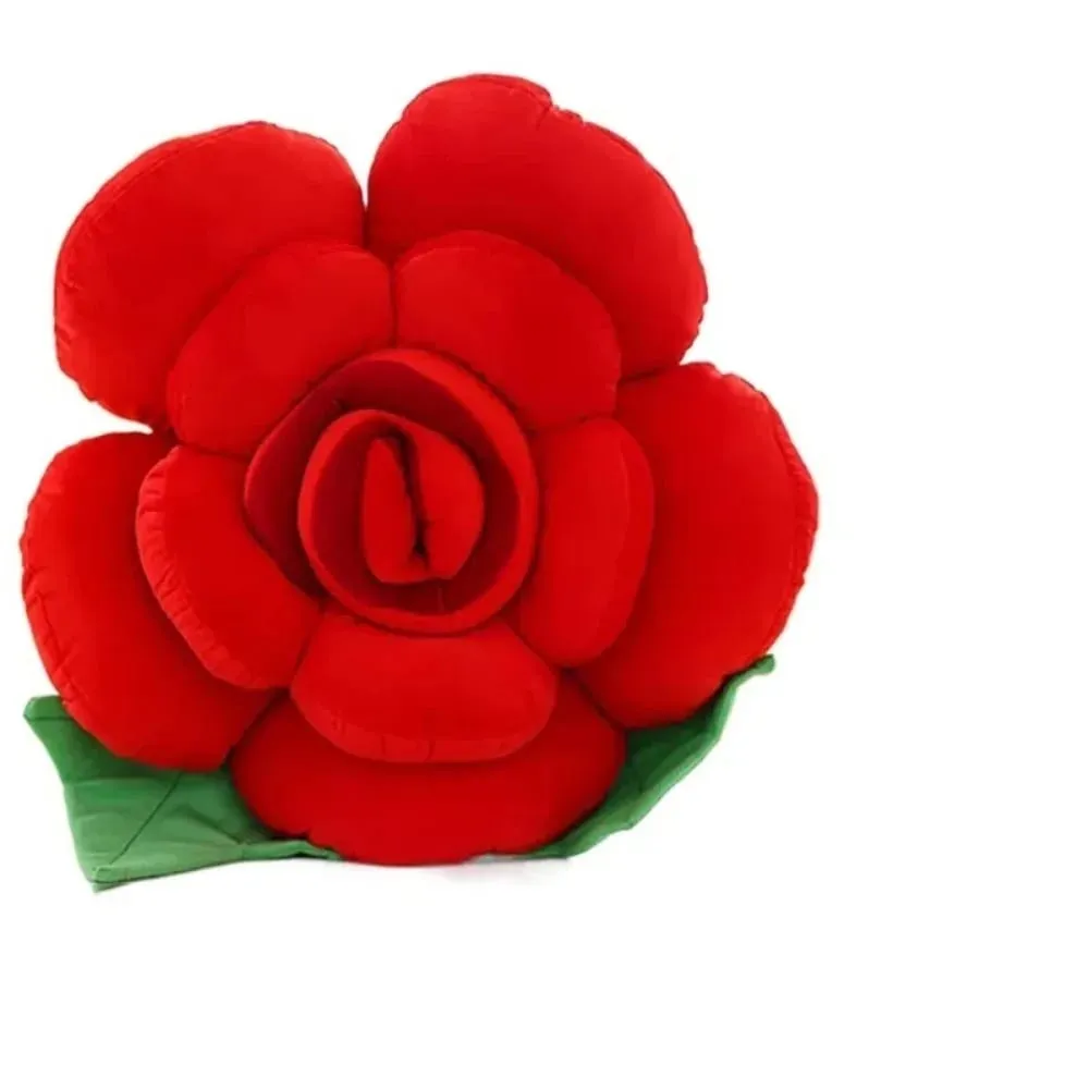 New Large Rose Shaped Pillow Plush Colorful Sofa Flower Cushion Simulated Car Interior Cushion Wedding Party Supplies — image 9