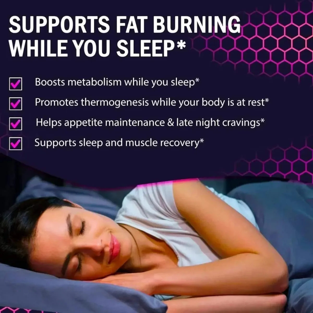 Nighttime Metabolism Gummies - Tone Up Capsules for Bloating & Metabolism Appetite Suppressant — image 4