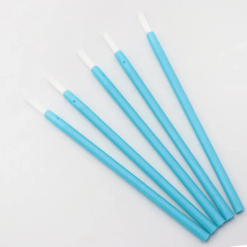 50Pcs Disposable Nylon Fiber Lip Brush Lipstick Wands Clean Applicator lip Gloss Brushes portable Cosmetic women Makeup Tools