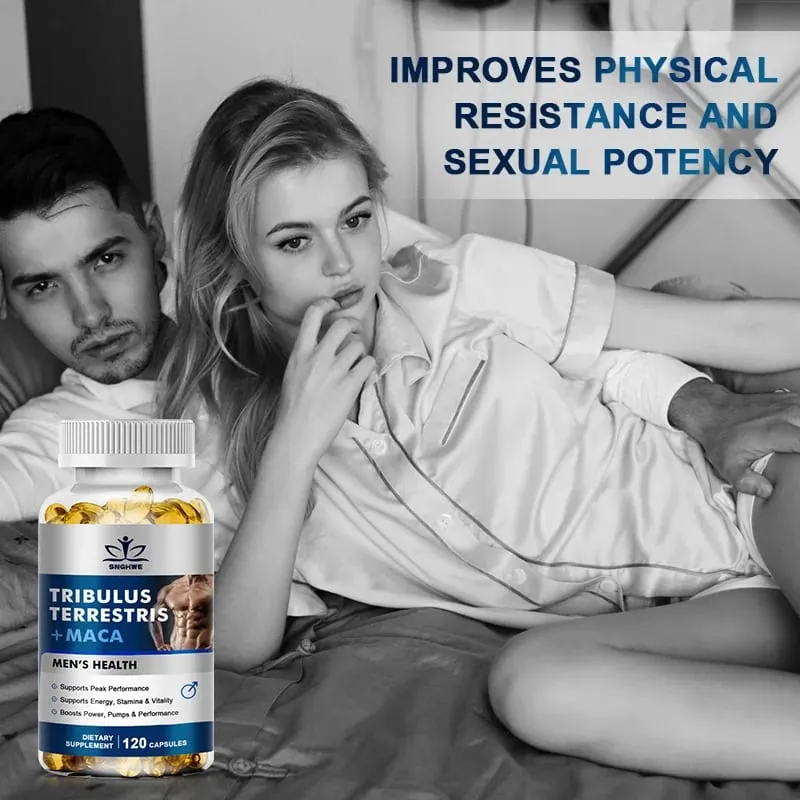 2PCS Men's L-Arginine Endurance Tribulus Terrestris Capsules Male and Female Supplements-Muscle Mass Endurance and Vitality — image 2
