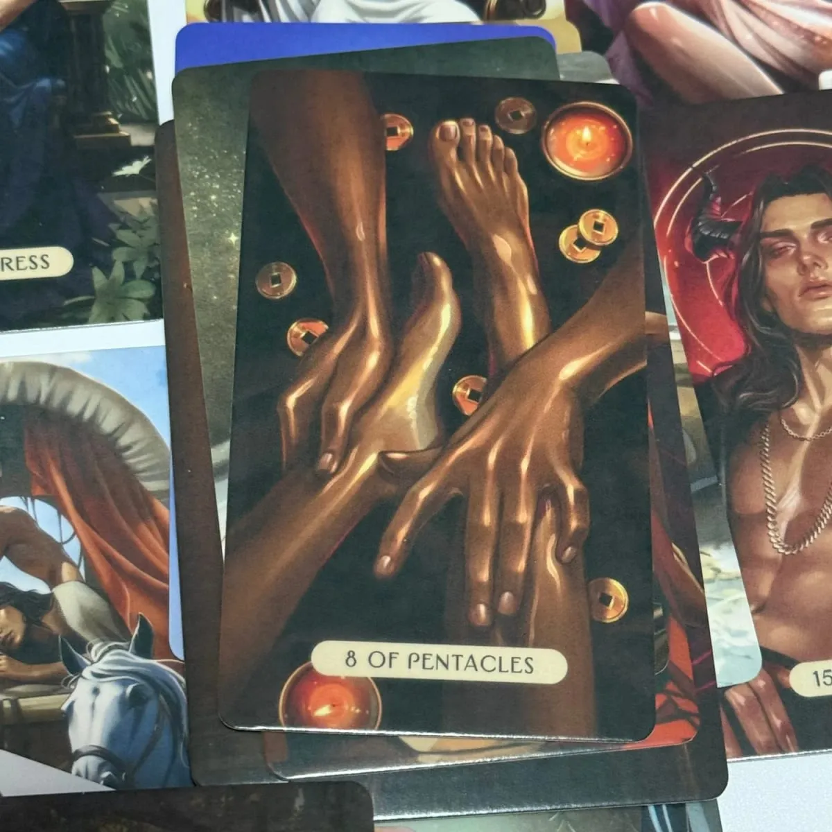 The Love and Lust Tarot Modern Art Style 10.3*6cm 78-Card Deck for Passion Intimacy & Soulful Love Readings -