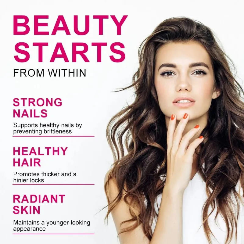 كبسولات Daitea Collagen Biotin تدعم صحة البشرة والمفاصل والشعر والأظافر ومضادات الأكسدة وغير المعدلة وراثيًا — image 3