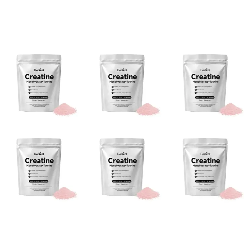Docteat Creatine Monohydrate+Taurine Powder for ATP Regeneration Speed and Phosphocreatine Store Support 30 Servings 180 G — image 12