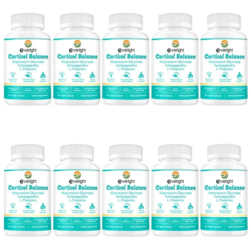 Cortisol Supplement na may Ashwagandha L-Theanine at Magnesium Glycinate – 14-in-1 para sa Stress Relief Mood Balance at Sleep Health — image 11