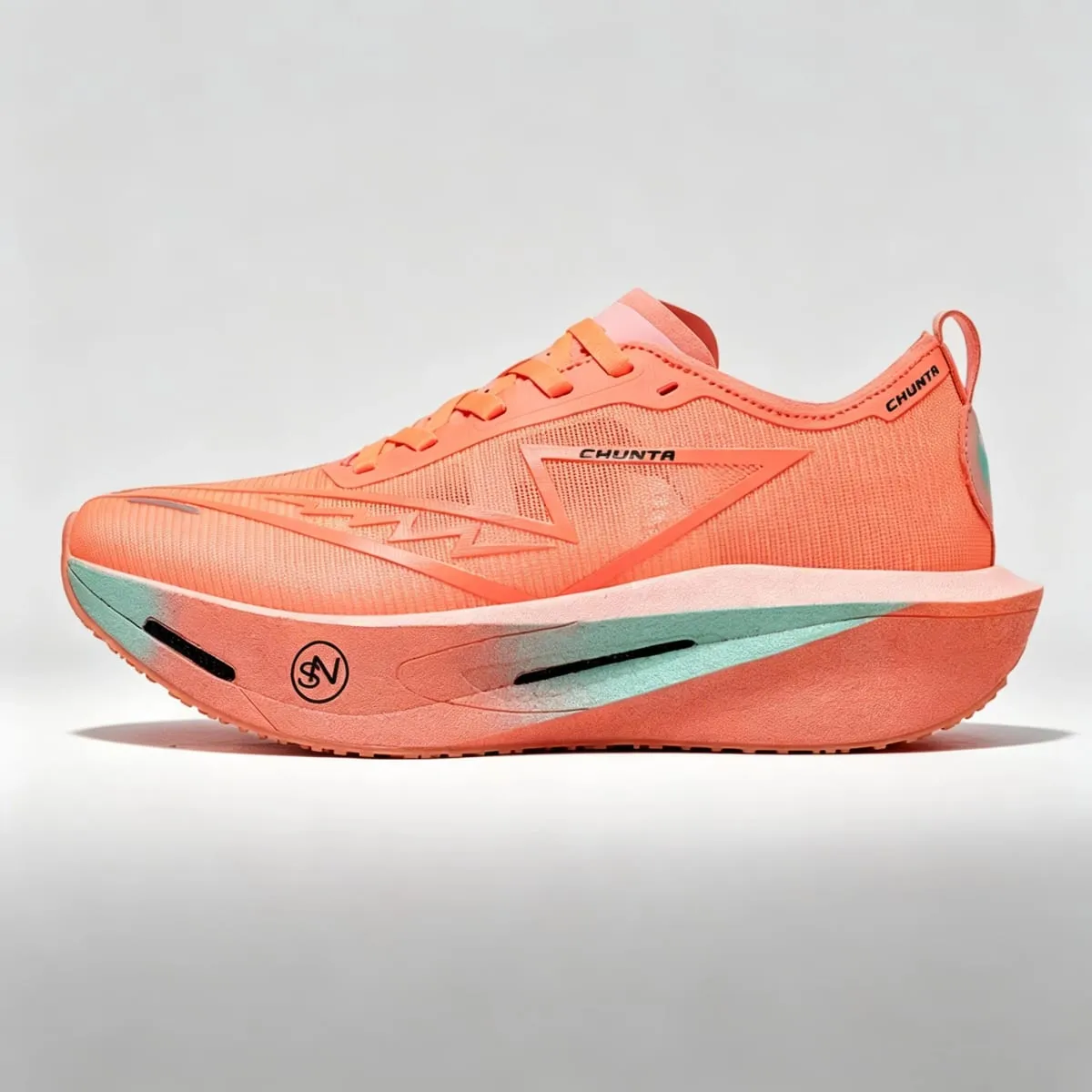 Men's Carbon Plate Breathable Mesh Running Shoes Women's Marathon Shock-Absorbing and Anti Slip Chunta Sports Shoes — image 5