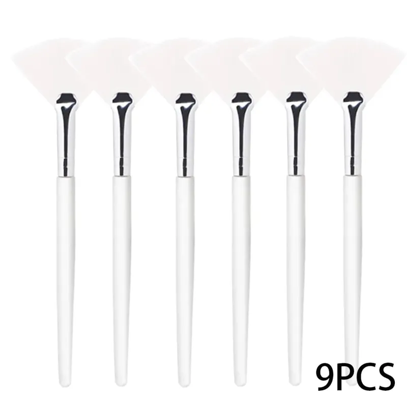 3/9/15 Pieces Facial Fan Mask Brushes Soft Mask Brush Applicator Esthetician Facial Mask Brushes For Women Girls Cosmetic Tools — image 16