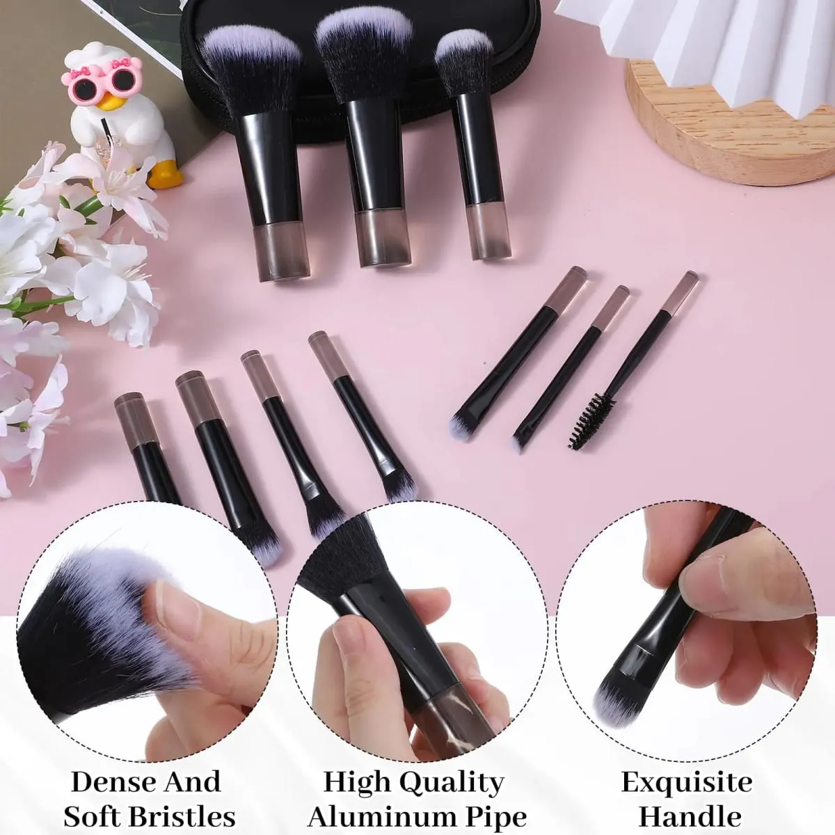 10 Pcs Mini Makeup Brush Set Travel Makeup Brushes — image 2