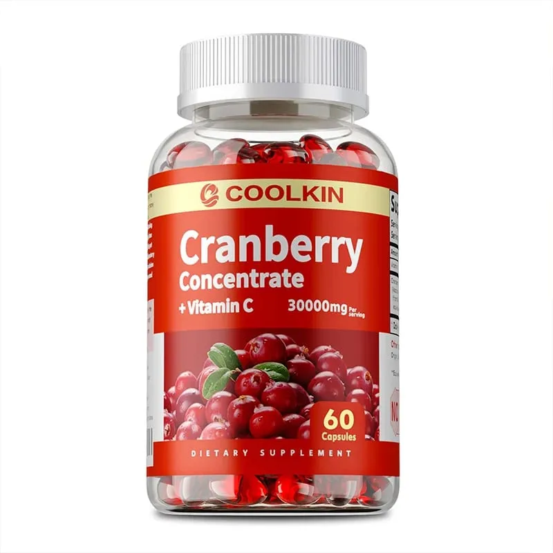 Kapsul Cranberry - Kecantikan dan Penjagaan Kulit Kesihatan Saluran Kencing Anti-penuaan Perlindungan Mata Meningkatkan Selera Makan — image 8