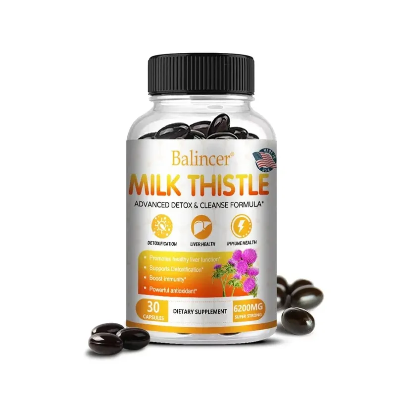 Milk Thistle with Dandelion Root - for Kidney & Liver Health Liver Detox and Cleanse Promotes Skin and Digestive Health