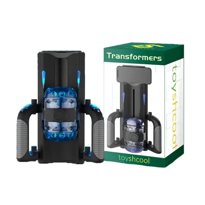 Fully Automatic Handle Masturbator 6-Segment Fixed-point Telescopic Male One-Key Burst Masturbation Cup Trainer Sex Toys for Men