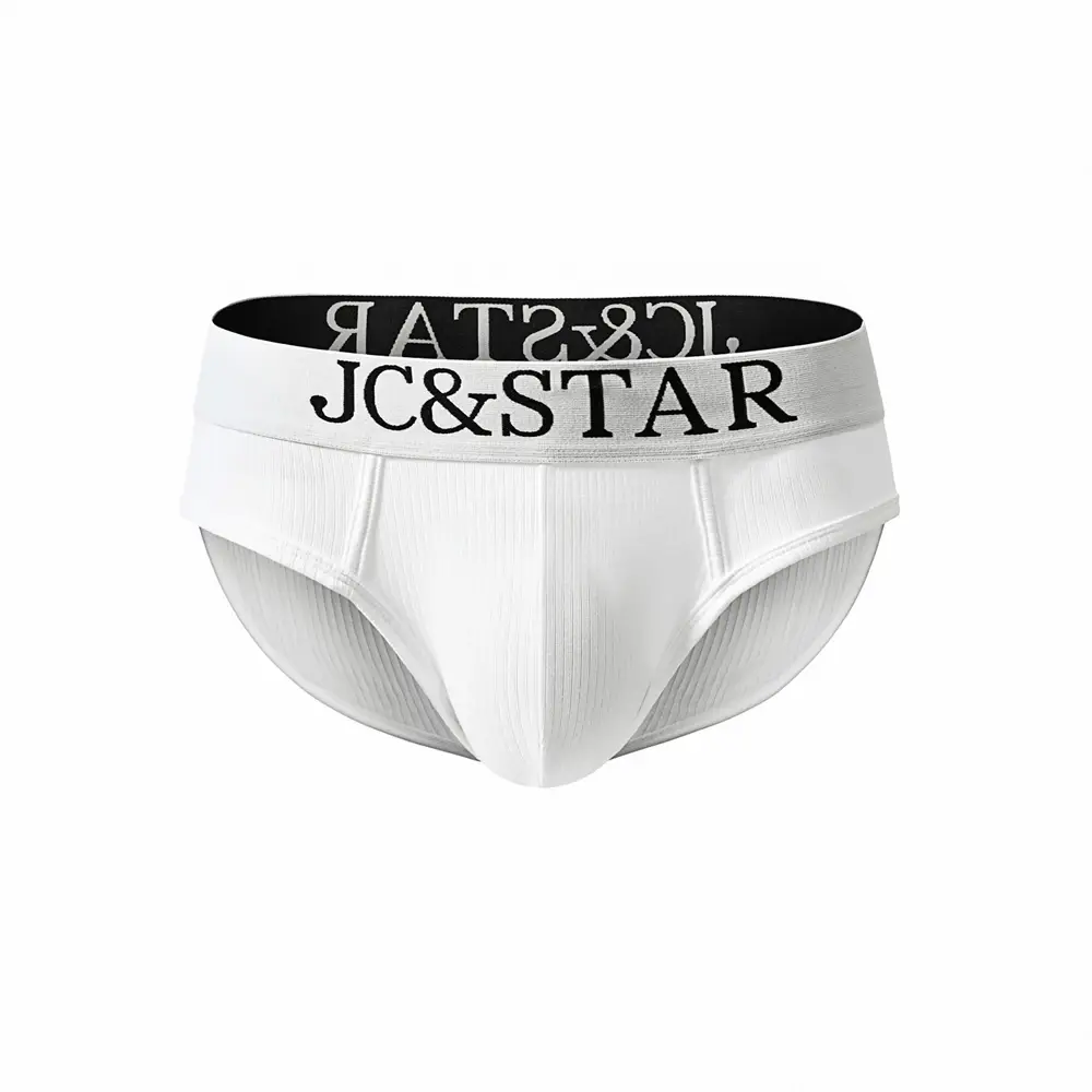 Cuecas masculinas atléticas com design de corte alto, cuecas de algodão com nervuras, conforto esportivo para homens, biquíni deslizante, tanga