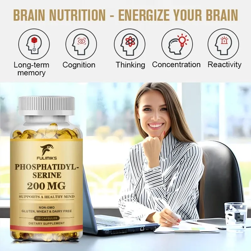 Phosphatidylserine Capsules Boosts Brain Vitality Improves Focus Memory Learning Ability & Daily Cognitive Health — image 3