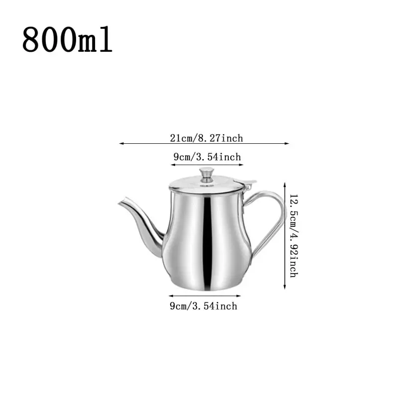 Strainer Oiler Stainless Steel Household Leak-Proof Pot Pour Oil Bottle Practical Oil Cans Seasoning Jars Kitchen Supplies